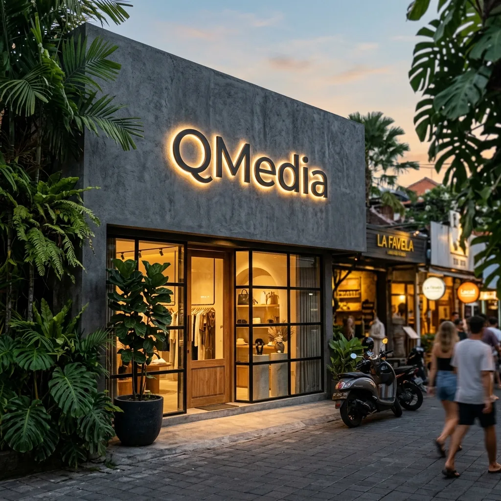 QMedia Bali Storefront Premium Signage